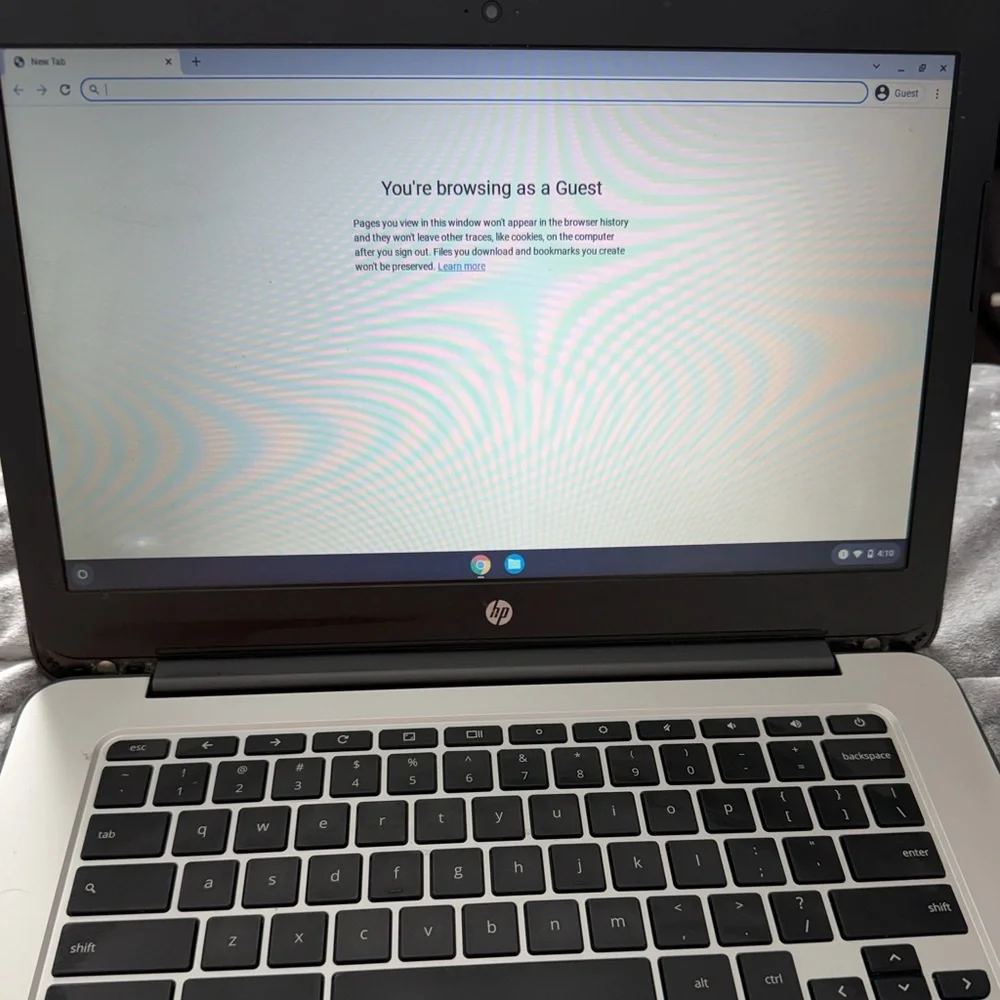HP Chromebook Laptop - Matte Black with Chrome Accent
